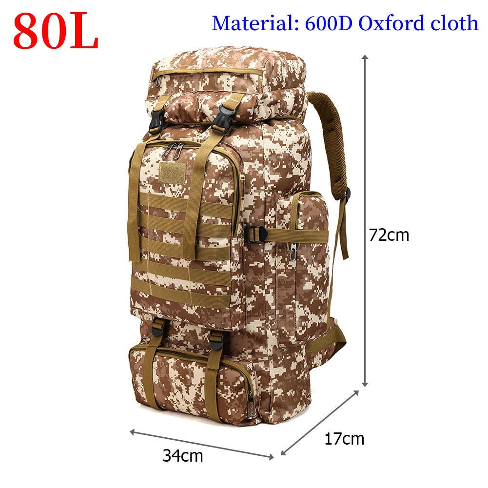 80L Tactical Backpack